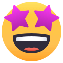 Star-Struck Emoji, Emoji One style
