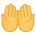 Palms Up Together Emoji, Emoji One style
