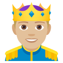 Prince Emoji with Medium-Light Skin Tone, Emoji One style