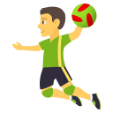 Person Playing Handball Emoji, Emoji One style