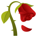 Wilted Flower Emoji, Emoji One style