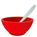 Bowl with Spoon Emoji, Emoji One style