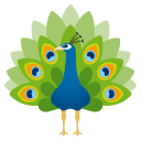 Peacock Emoji, Emoji One style