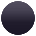 Black Circle Emoji, Emoji One style