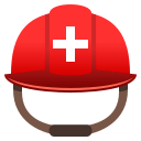 Rescue Worker’s Helmet Emoji, Emoji One style