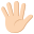 :hand_splayed_tone1: 🖐🏻