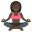 :person_in_lotus_position_dark_skin_tone: 🧘🏿