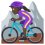 🚵🏿‍♀️