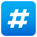 Keycap: # Emoji, Emoji One style