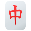 Mahjong Red Dragon Emoji, Emoji One style
