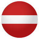 Flag: Latvia Emoji, Emoji One style