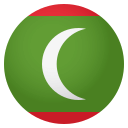 Flag: Maldives Emoji, Emoji One style