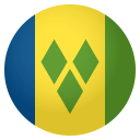Flag: St. Vincent & Grenadines Emoji, Emoji One style