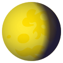 Waning Gibbous Moon Emoji, Emoji One style