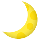 Crescent Moon Emoji, Emoji One style
