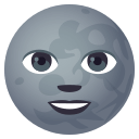 New Moon Face Emoji, Emoji One style