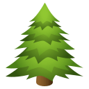 Evergreen Tree Emoji, Emoji One style