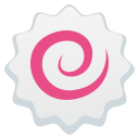 Fish Cake with Swirl Emoji, Emoji One style