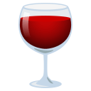 Wine Glass Emoji, Emoji One style