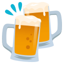 Clinking Beer Mugs Emoji, Emoji One style