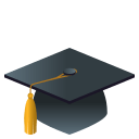 Graduation Cap Emoji, Emoji One style