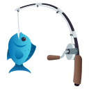 Fishing Pole Emoji, Emoji One style