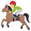 Horse Racing Emoji, Emoji One style