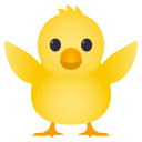 Front-Facing Baby Chick Emoji, Emoji One style