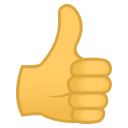 Thumbs Up Emoji, Emoji One style