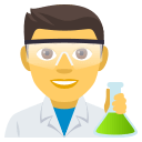 Man Scientist Emoji, Emoji One style