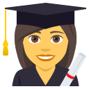 Woman Student Emoji, Emoji One style