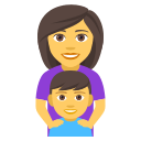 Family: Woman, Boy Emoji, Emoji One style