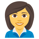 Woman Office Worker Emoji, Emoji One style