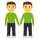 Two Men Holding Hands Emoji, Emoji One style