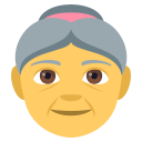 Old Woman Emoji, Emoji One style