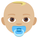 Baby Emoji with Medium-Light Skin Tone, Emoji One style