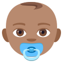 Baby Emoji with Medium Skin Tone, Emoji One style