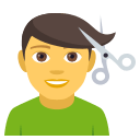 Man Getting Haircut Emoji, Emoji One style