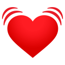 Beating Heart Emoji, Emoji One style