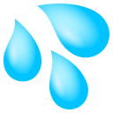 Sweat Droplets Emoji, Emoji One style
