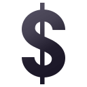 Heavy Dollar Sign, Emoji One style