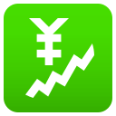 Chart Increasing with Yen Emoji, Emoji One style