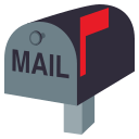 Closed Mailbox with Raised Flag Emoji, Emoji One style
