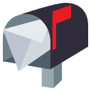 Open Mailbox with Raised Flag Emoji, Emoji One style