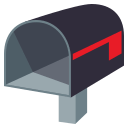 Open Mailbox with Lowered Flag Emoji, Emoji One style
