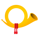 Postal Horn Emoji, Emoji One style
