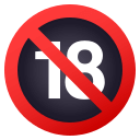 No One Under Eighteen Emoji, Google style