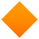 Large Orange Diamond Emoji, Emoji One style