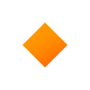 Small Orange Diamond Emoji, Emoji One style
