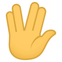 Vulcan Salute Emoji, Emoji One style